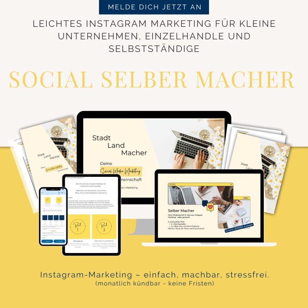 Die Mitgleidschaft für dein leichtes Instagram Marketing